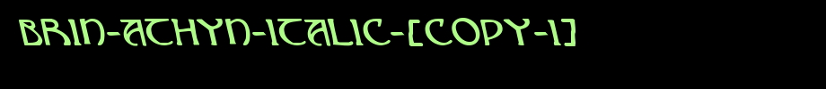 Brin-Athyn-Italic-[copy-1].ttf(艺术字体在线转换器效果展示图)